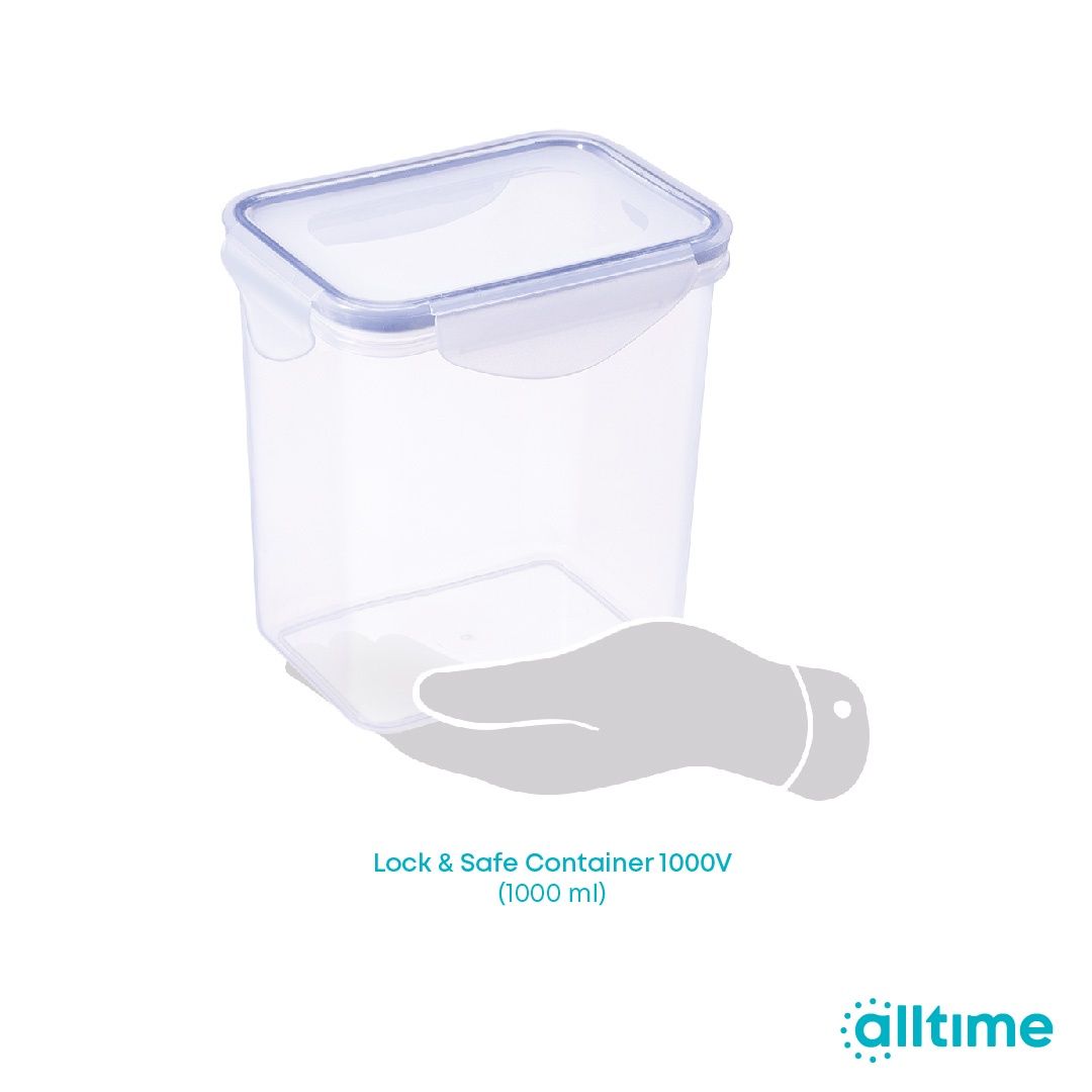All Time Lock & Safe Storage Container | 1000 ml (Colour May Vary)