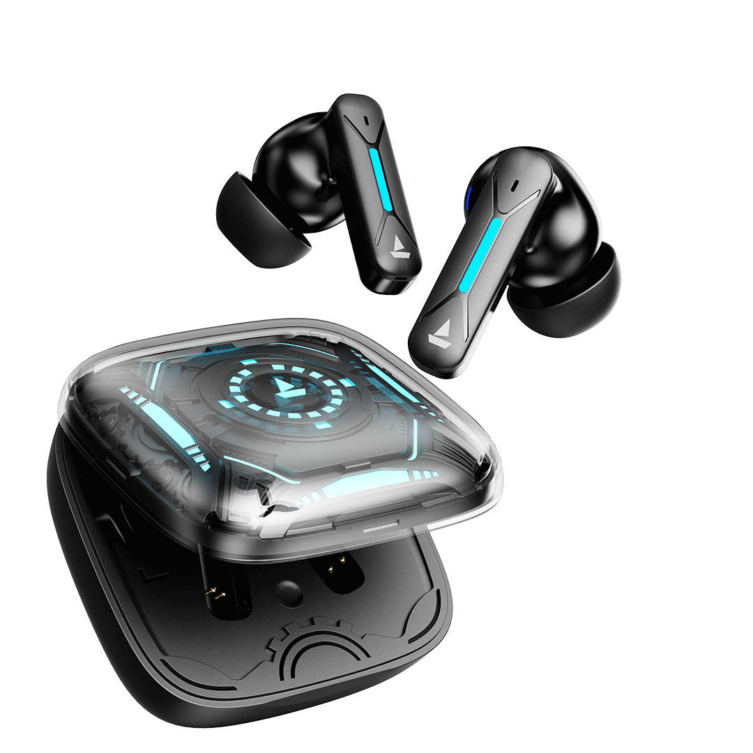 boAt Immortal Airspeed Pro TWS Earbuds w/ 32dB ANC, 40H Playback & 4 Mics with ENx (Black Sabre)