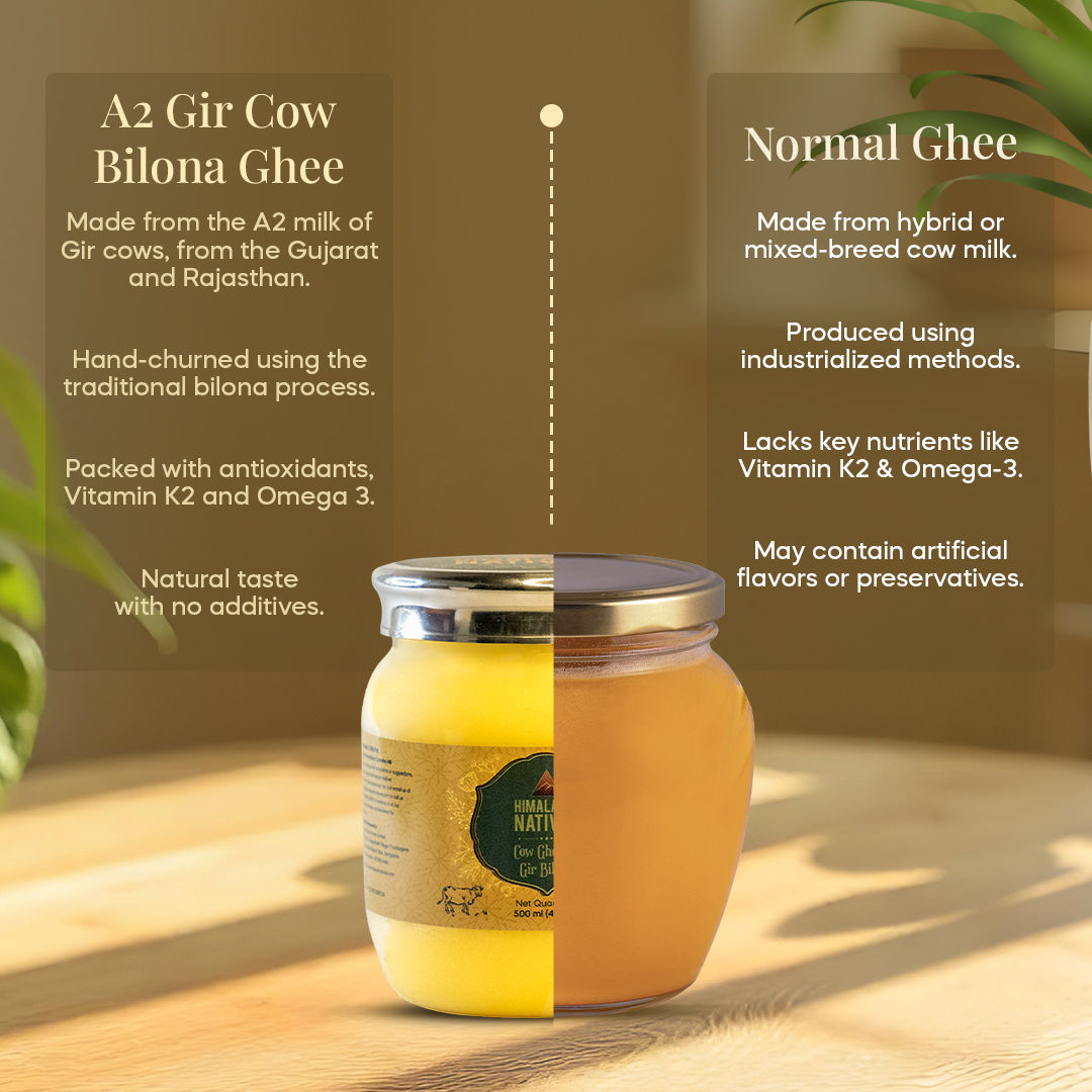 Himalayan Natives A2 Gir cow Bilona Ghee