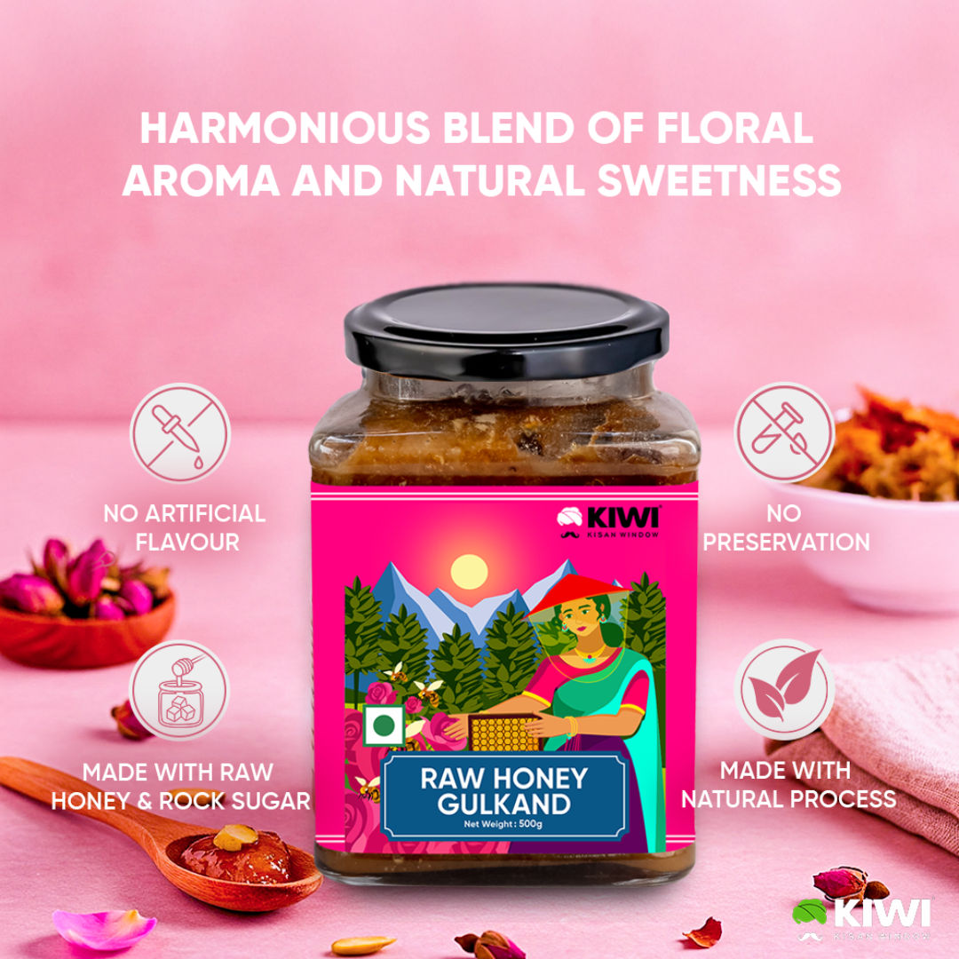 Kiwi Kisan Window Raw Honey Gulkand