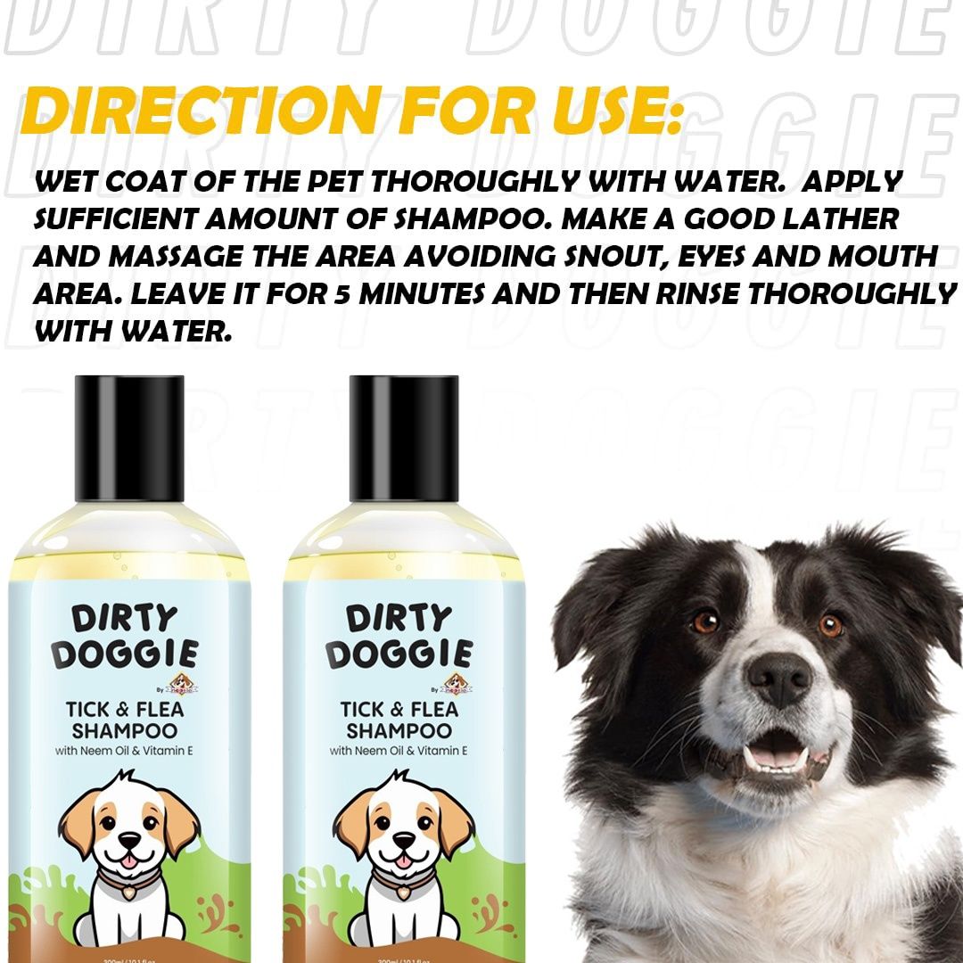 Nootie Dirty Doggie Conditioning Tea Tree & Tick And Flea Shampoo| Dog Shampoo