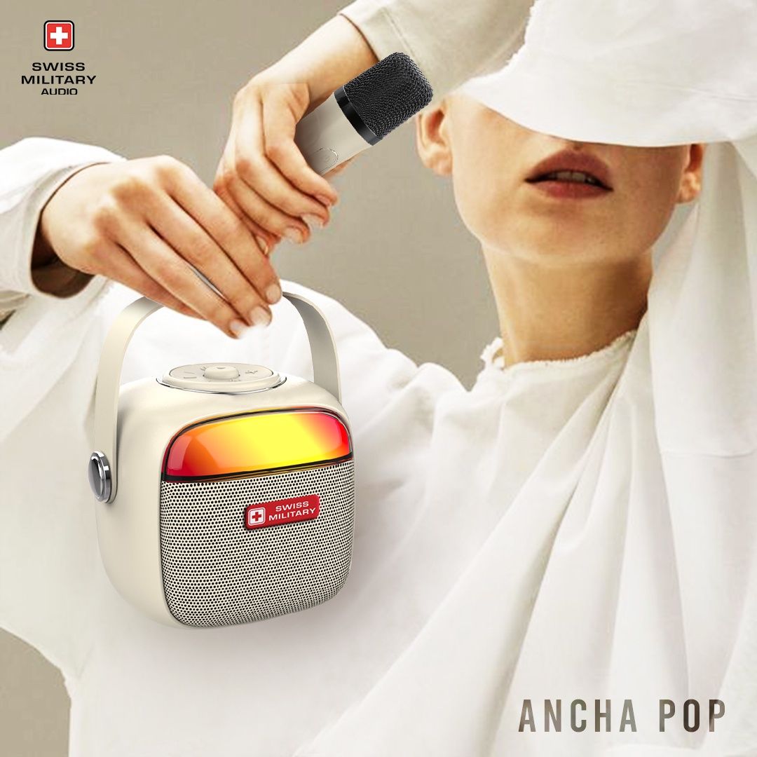 Swiss Military Audio Bluetooth Speaker - Ancha Pop Blue