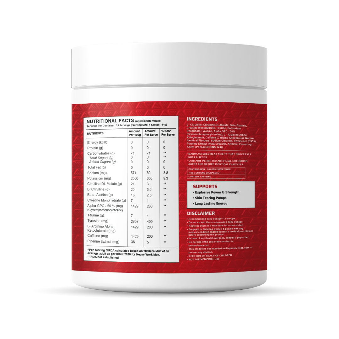Dynamite Pre-Workout (15 Servings) Fruit Blast