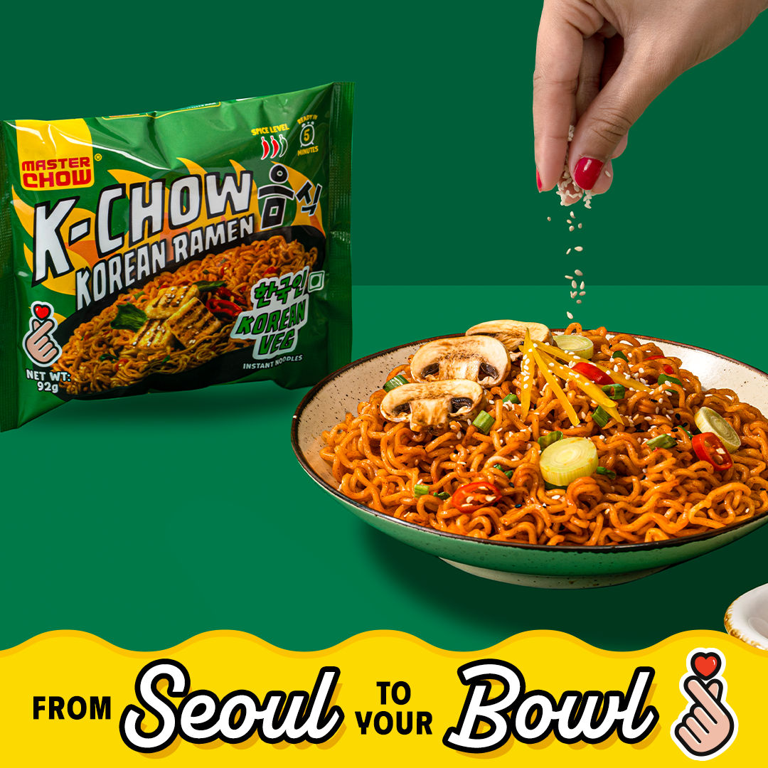 Masterchow K-Chow Korean Veg Instant Noodles(92gms) & Amul Cheese Slices(200gms) Combo