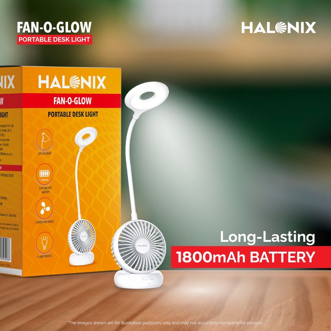 Halonix Fan-O-Glow Study Lamp