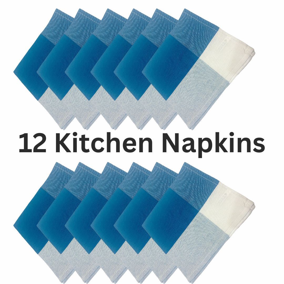 Lushomes Napkins - Checks Dark Green | Machine Washable | Multipurpose | 18 x 18 inch