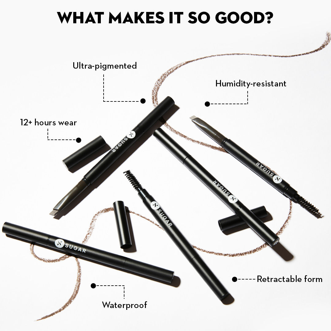 SUGAR Cosmetics Arch Arrival Brow Definer - 02 Taupe Tom (499)