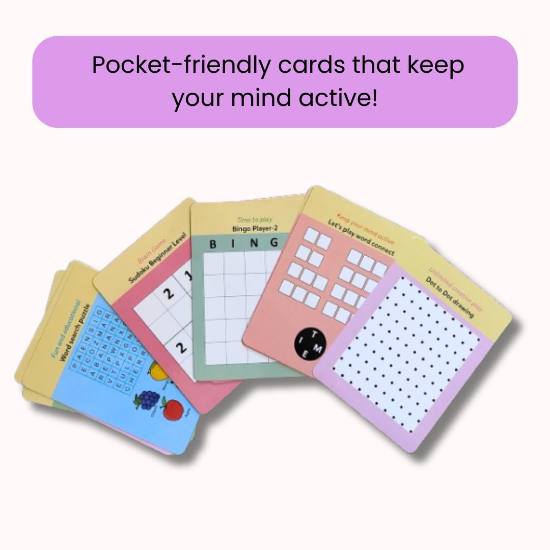 JoGenii I Can Be Curious - Mini Kit with 23 Reusable Games Ages 3-99 | Return Gift, Travel Friendly