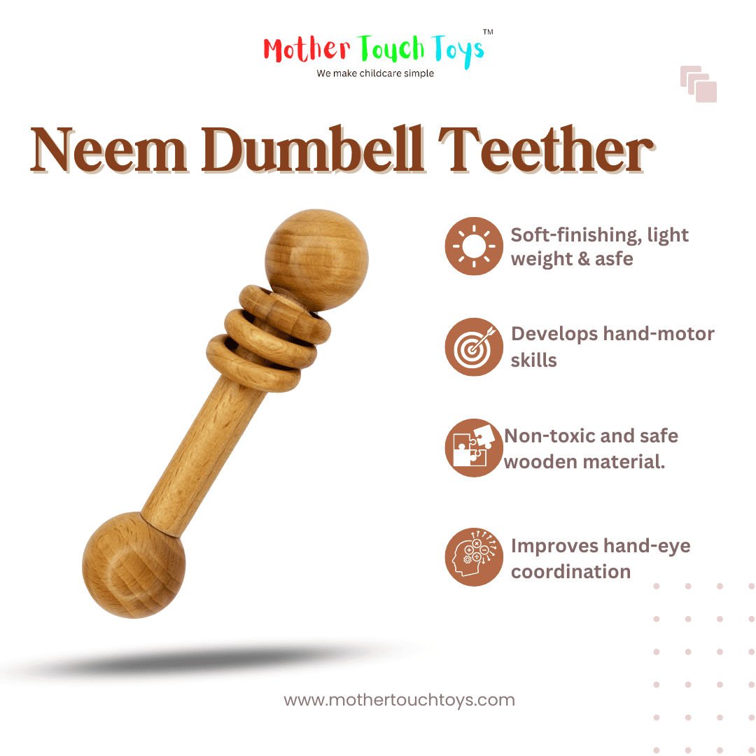 Mother Touch Toys Neem Teethers | Pack of Three