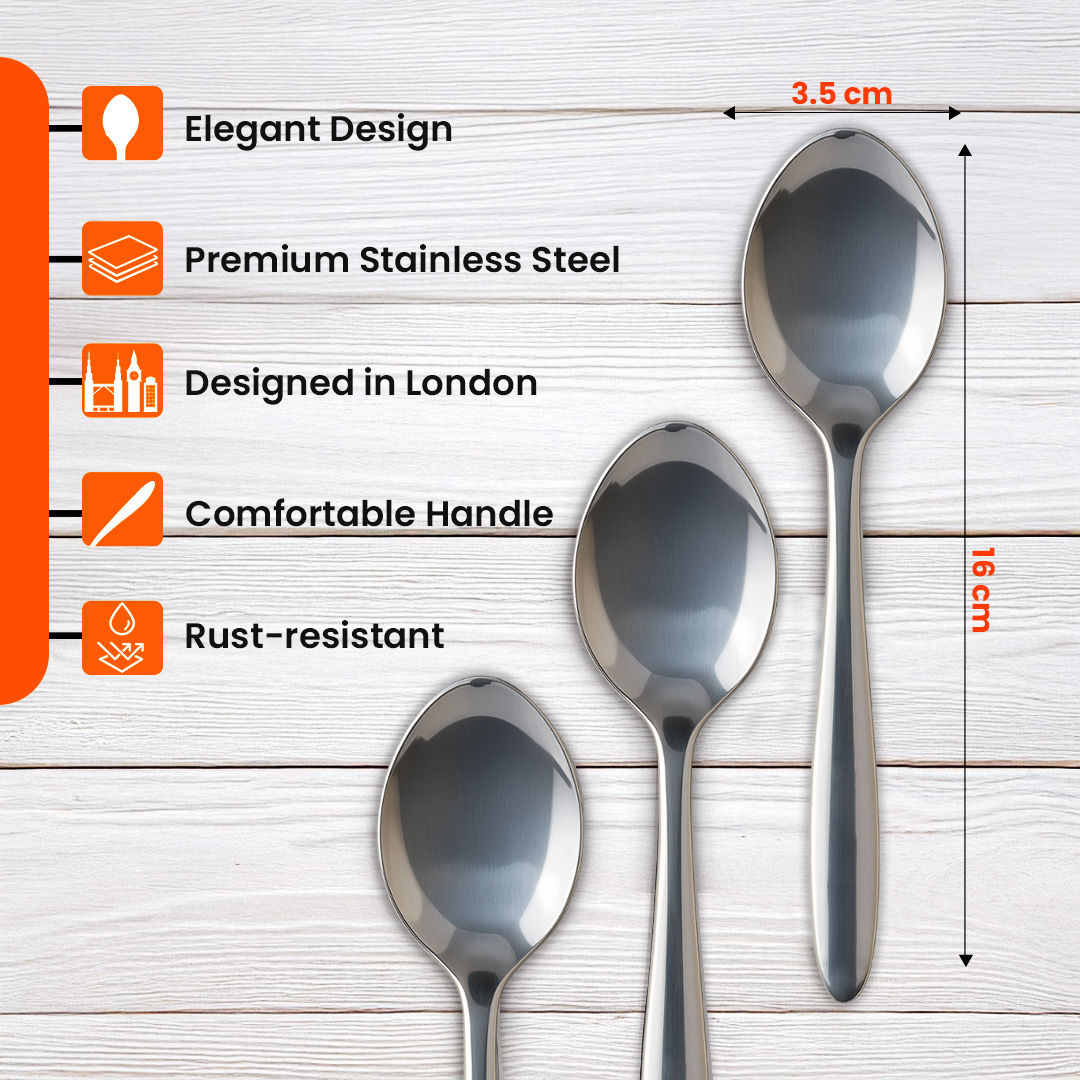 Habitat Basic Wilton Baby Regular Spoon | Set Of 3