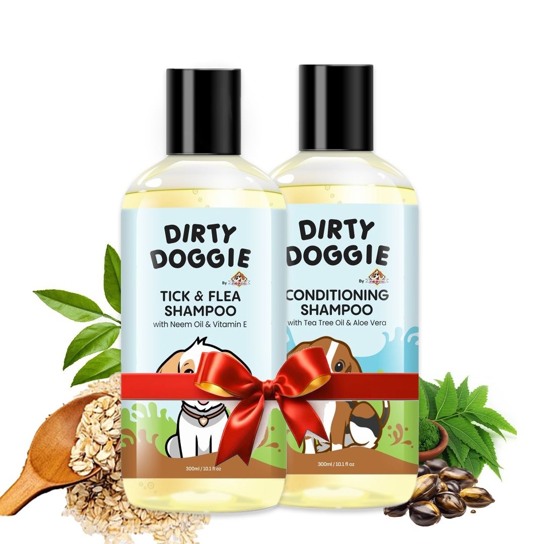 Nootie Dirty Doggie Conditioning Tea Tree & Tick And Flea Shampoo| Dog Shampoo