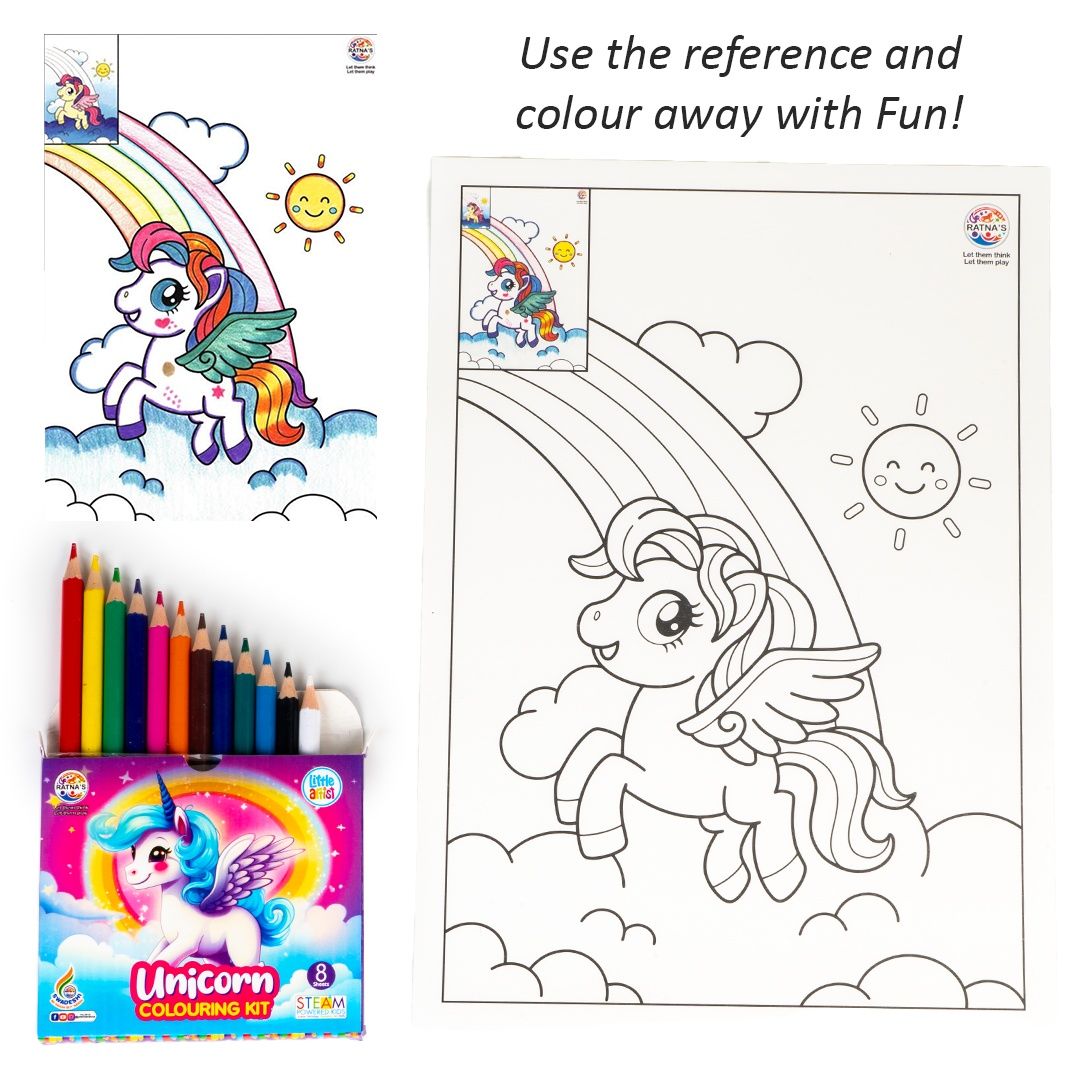 Ratna's Unicorn Colouring Kit | Assorted