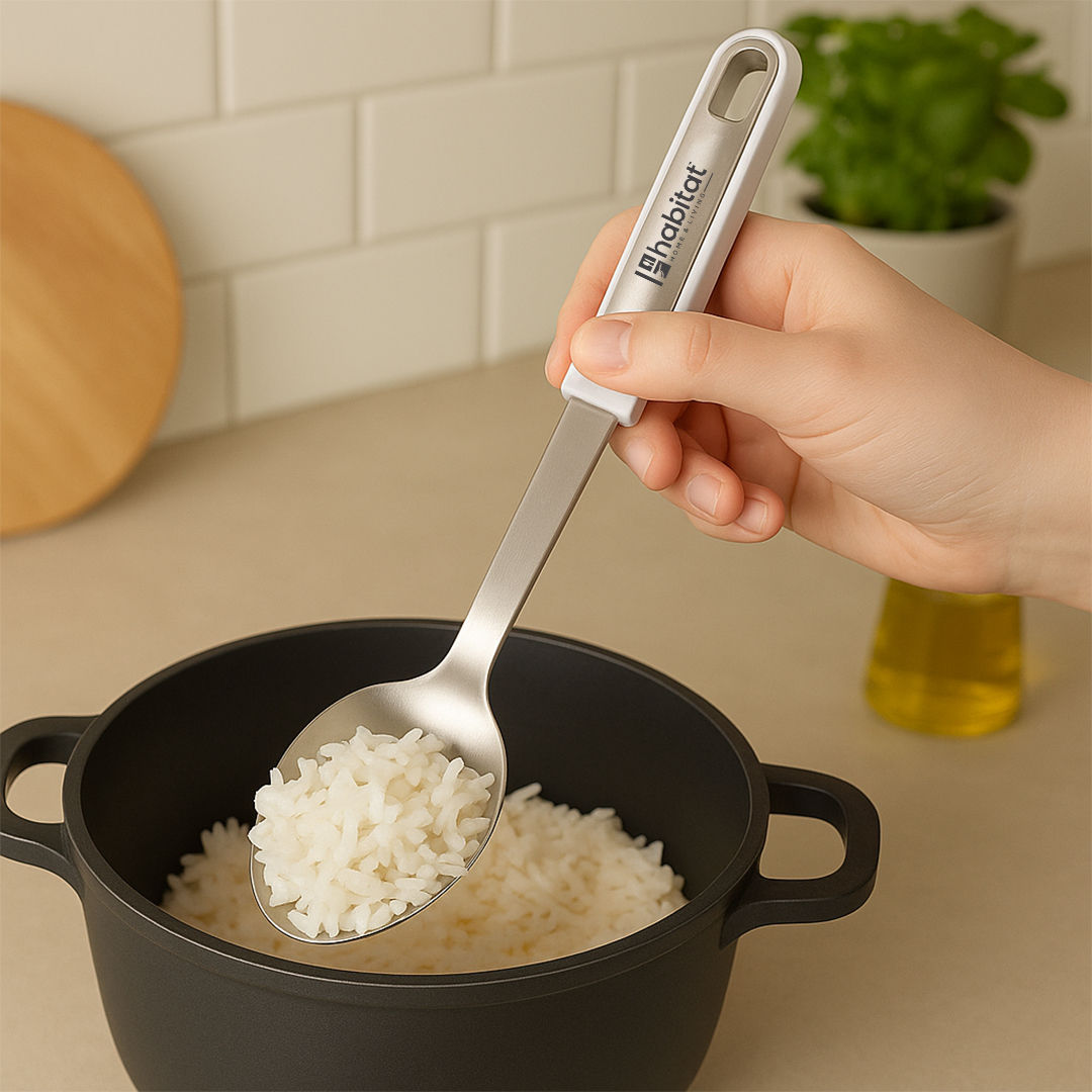 Habitat Pro Series Solid Regular Spoon With SS Insert | Absolute Functionality | Impressive Design