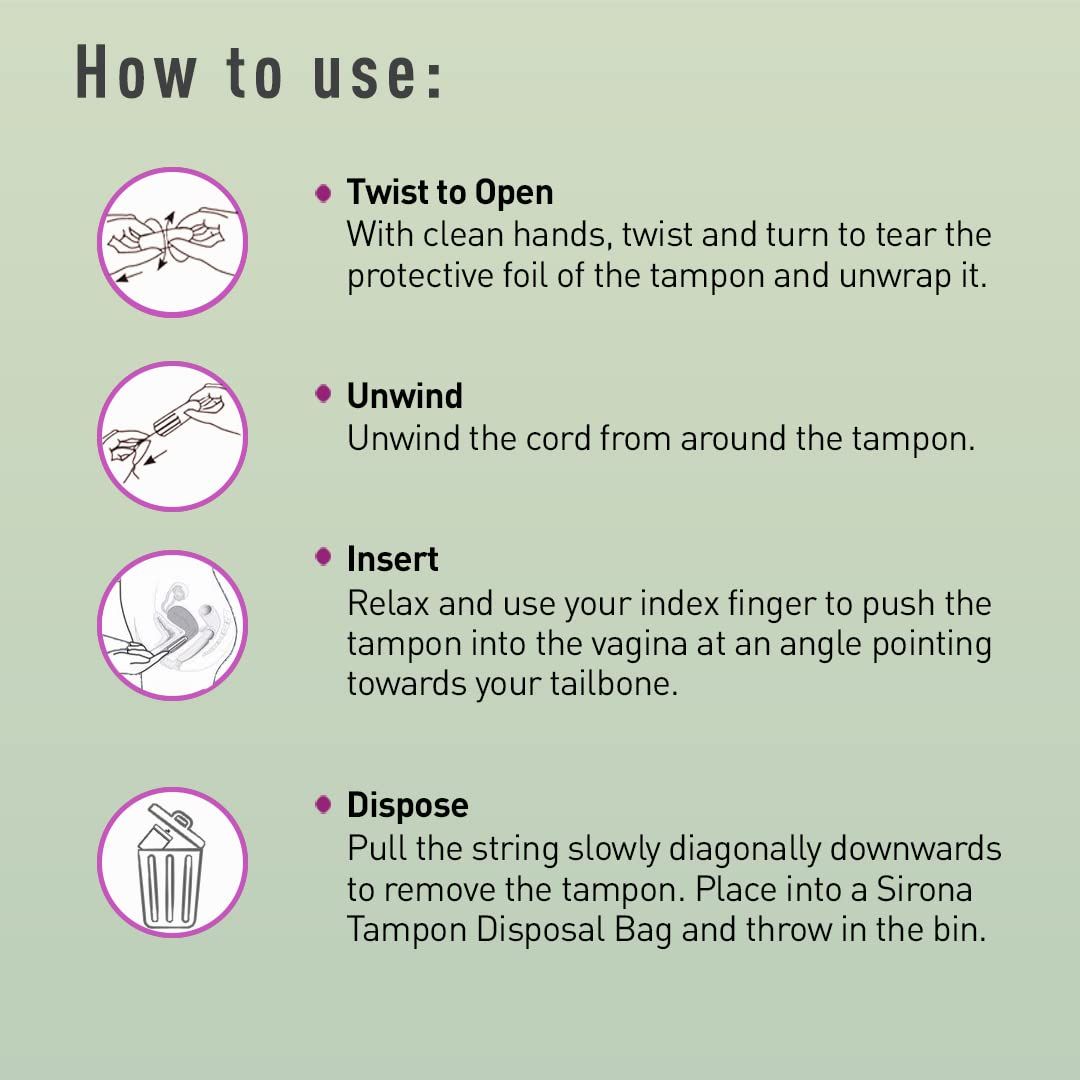 Sirona Premium Tampons - Regular Flow