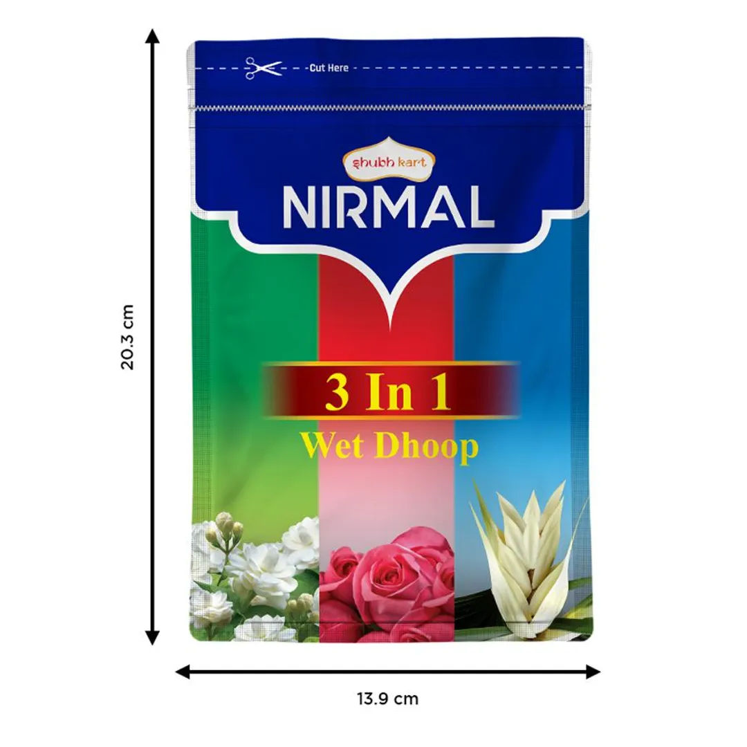Nirmal 3 In 1 Wet Dhoop Zipper 