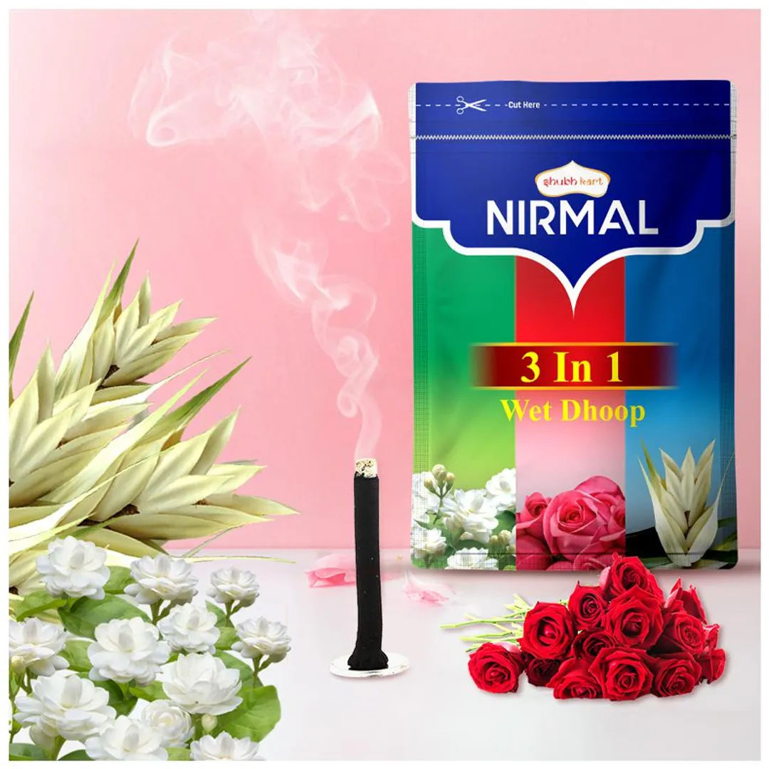 Nirmal 3 In 1 Wet Dhoop Zipper 