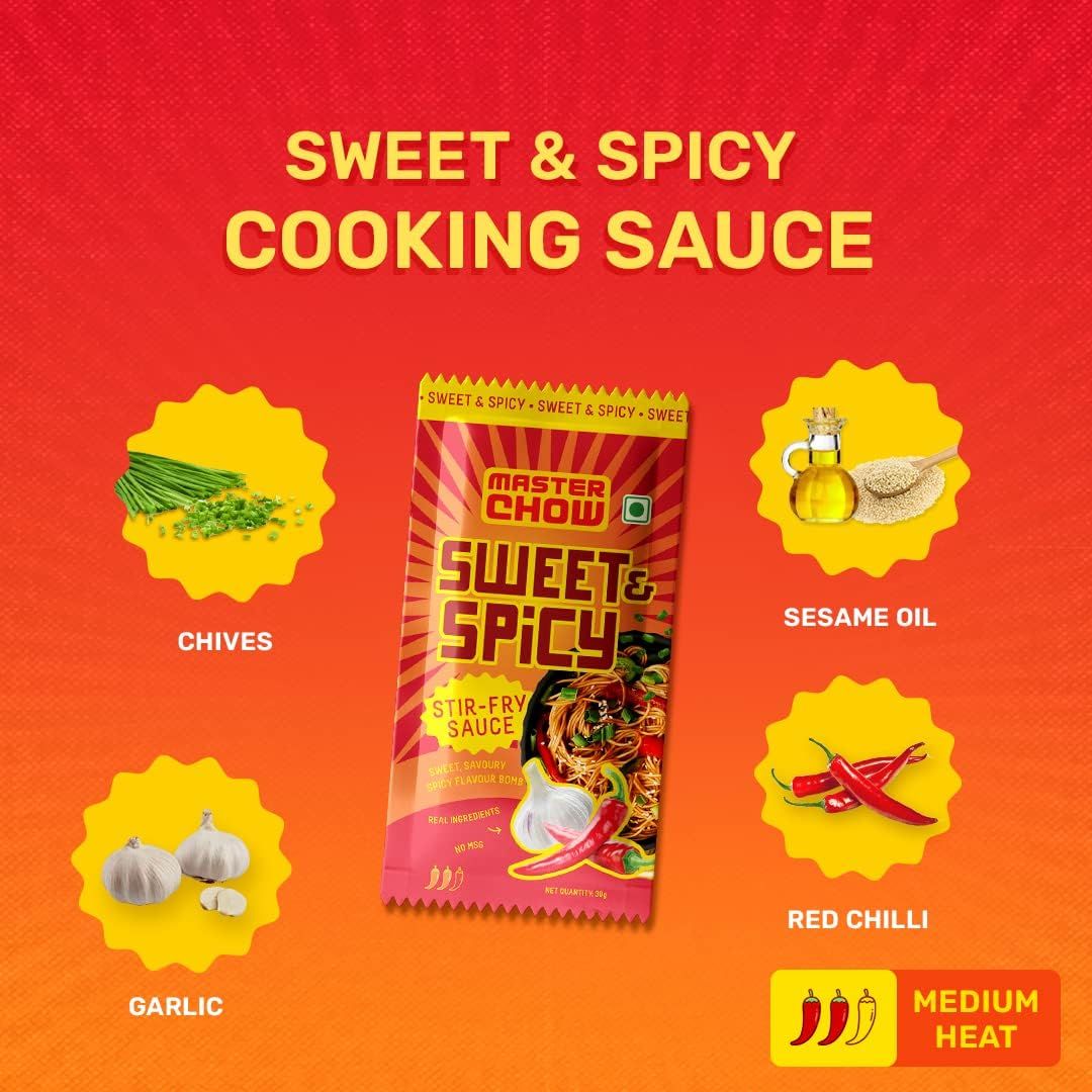 MasterChow Sweet and Spicy Noodle Kit Cooking Sauce Noodles