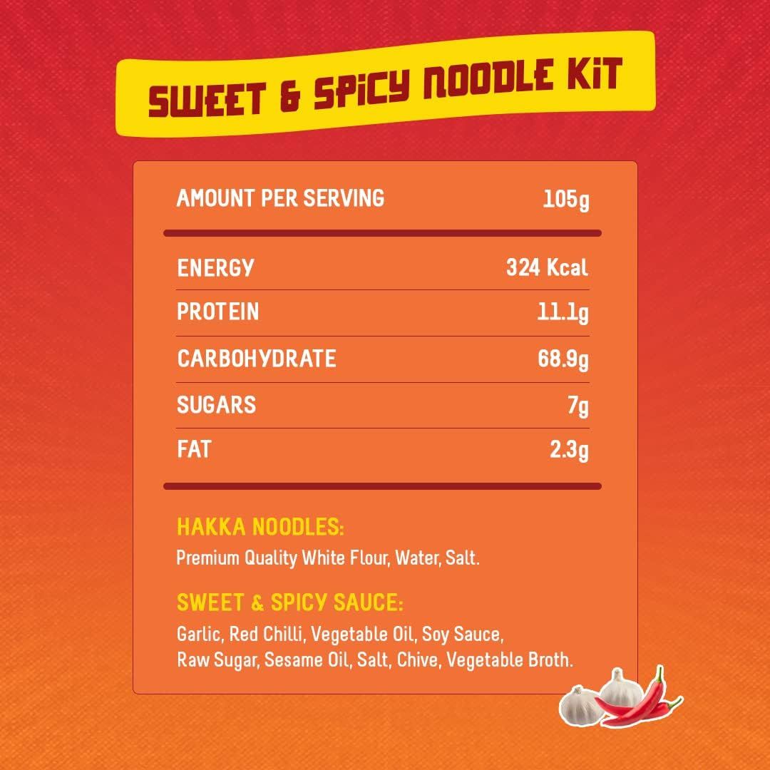 MasterChow Sweet and Spicy Noodle Kit Cooking Sauce Noodles