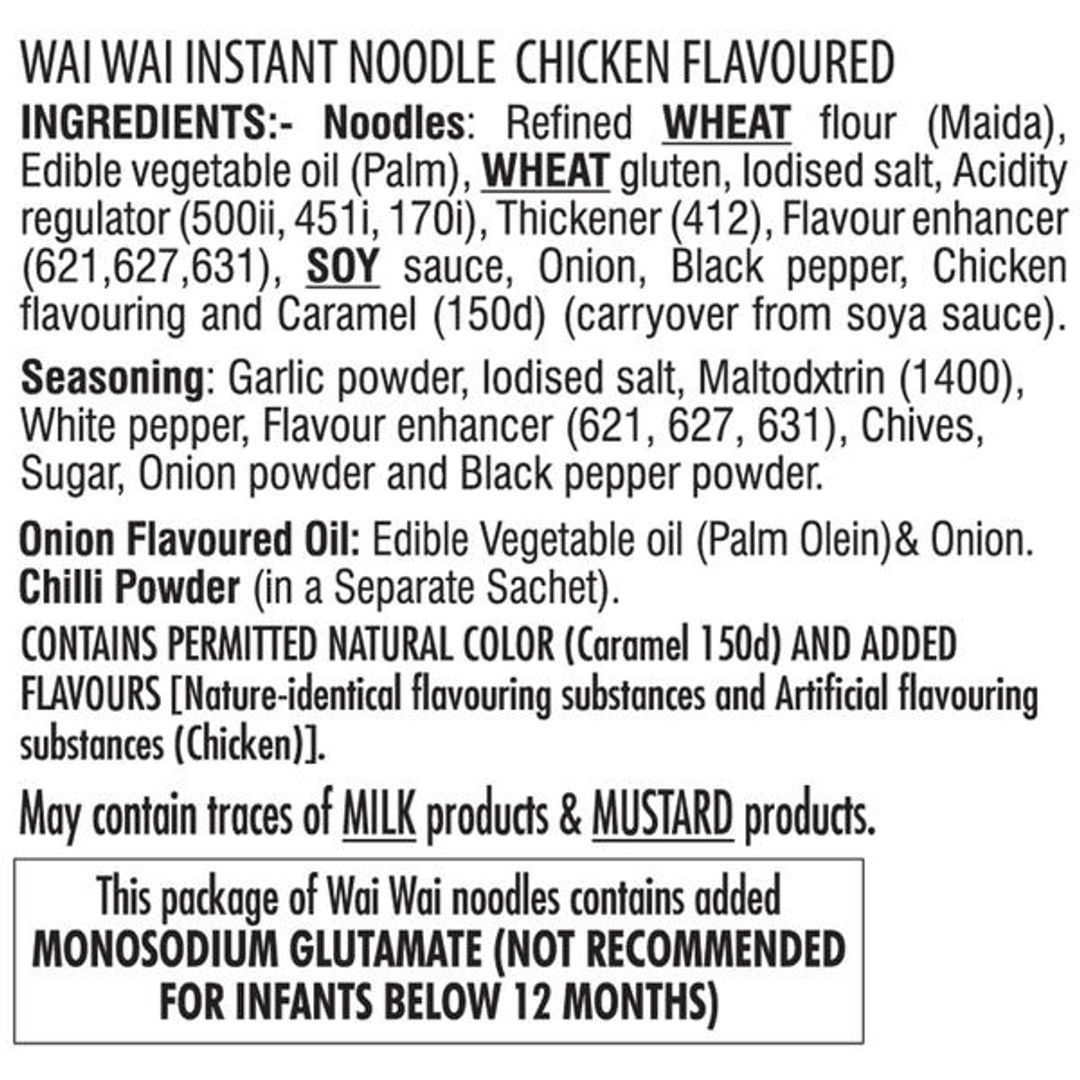 Wai Wai Chicken Instant Noodles 70 g Combo