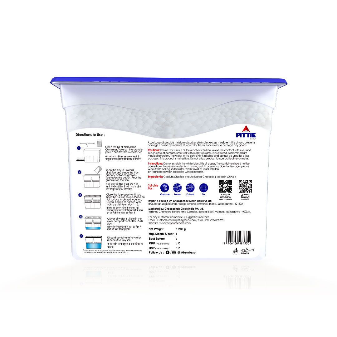 Absorbzap Moisture Absorber 280 g Combo