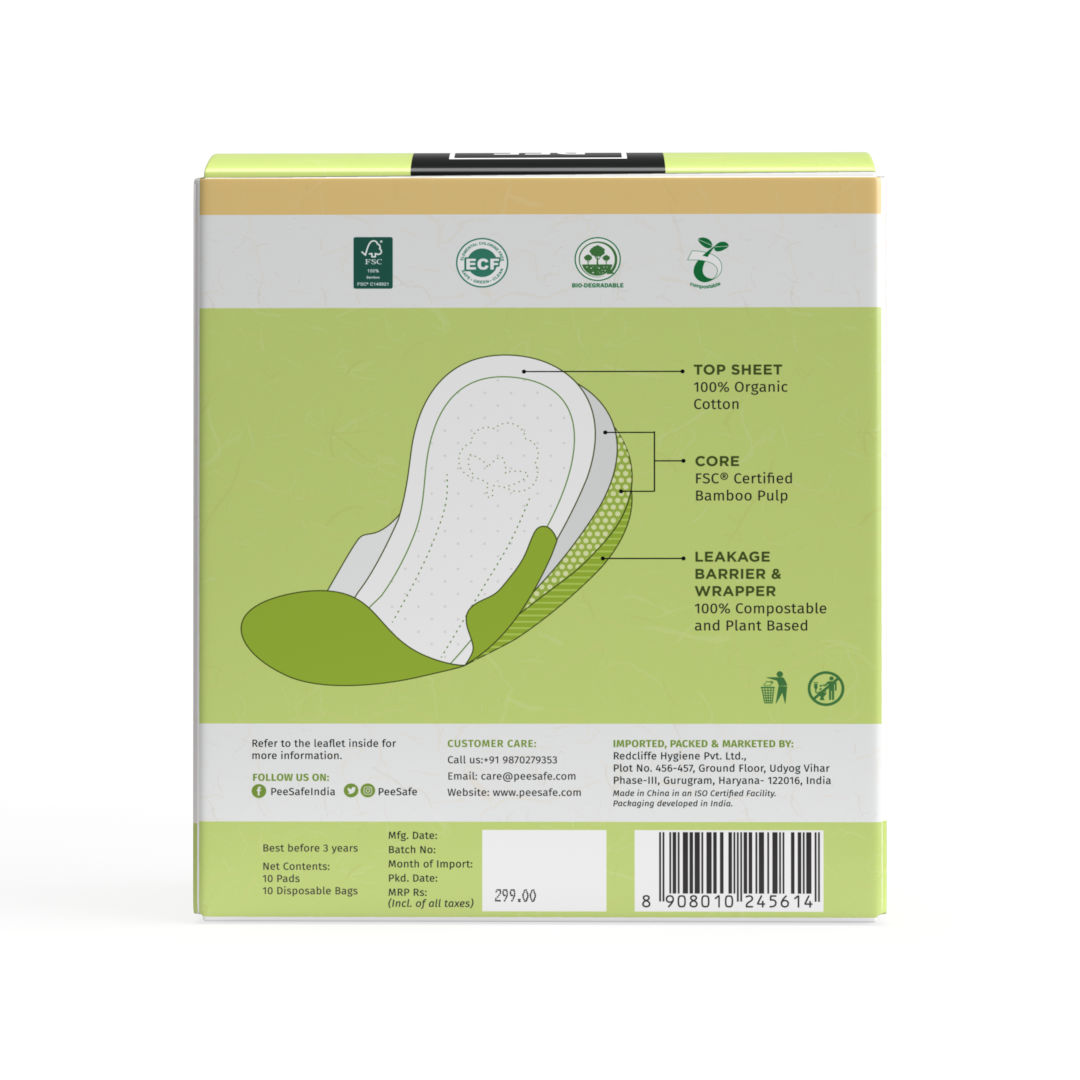 Pee Safe Bio Regular Sanitary Pads