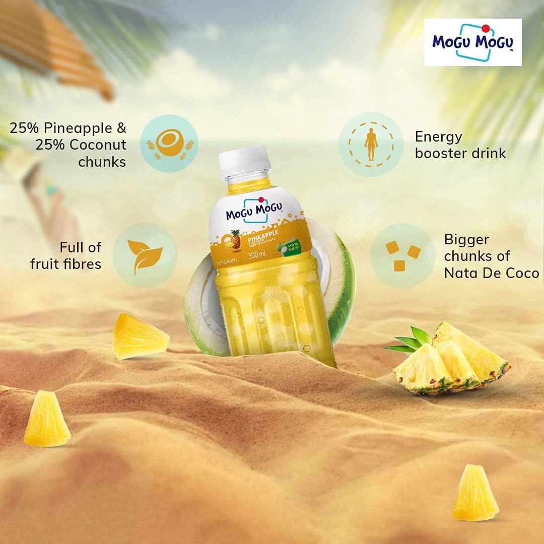 Mogu Mogu Pineapple Juice Drink 300 ml Combo