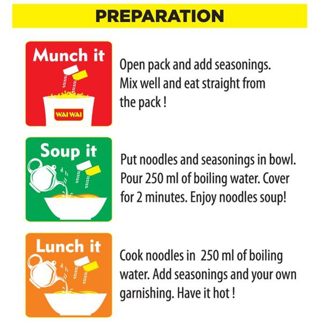 Wai Wai Ready To Eat Noodles 70 g Combo