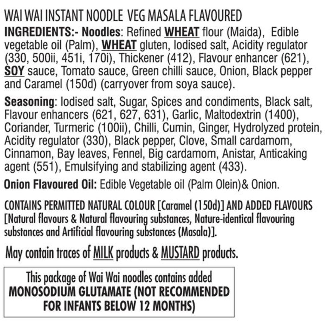 Wai Wai Ready To Eat Noodles 70 g Combo