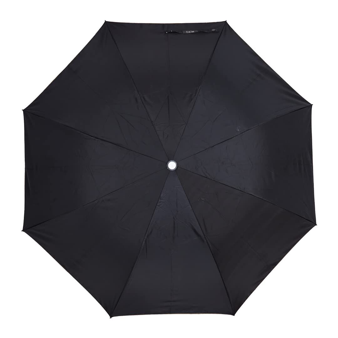 Fendo Black 2 Fold Polyester Umbrella - 21 inch
