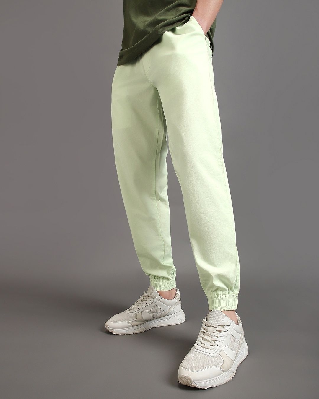 Bewakoof Joggers for Men | Green - 32