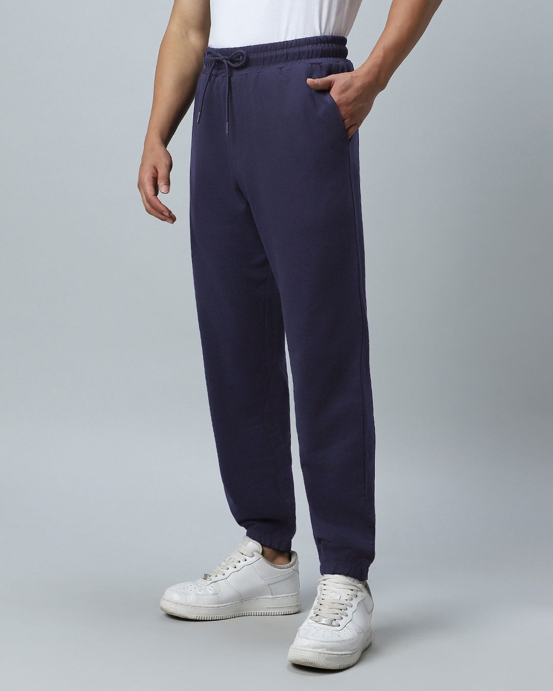 Bewakoof Joggers for Men | Blue - XL
