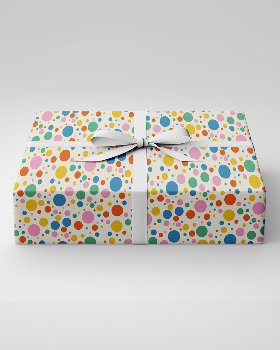Mad Over Print Red Dots Wrapping Paper Set Of 5