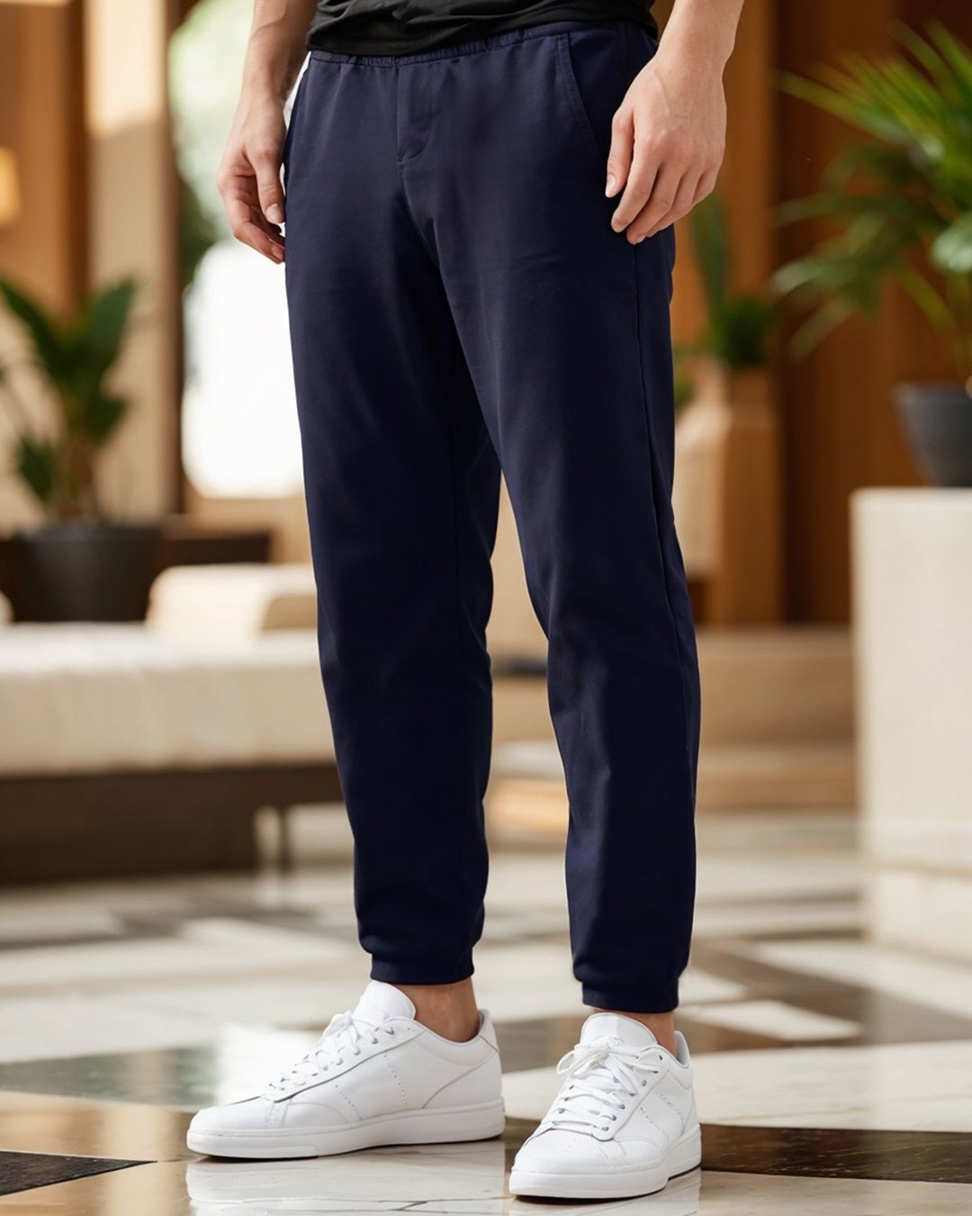 Bewakoof Joggers for Men | Blue - XL