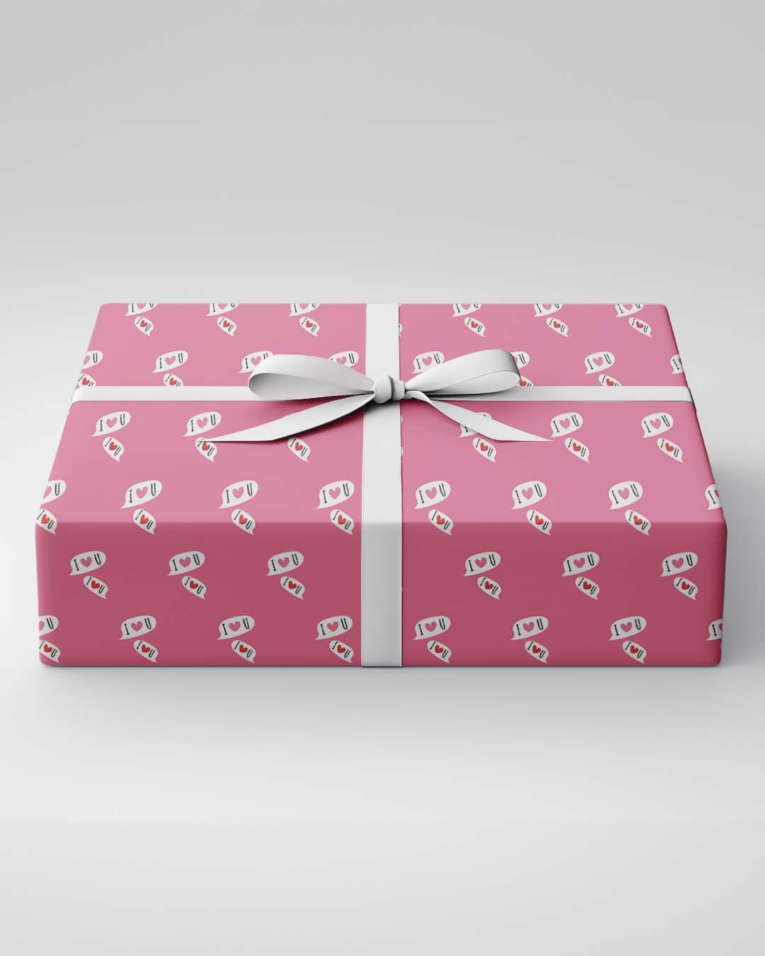 Mad Over Print I Love You Wrapping Paper - Pack Of 2