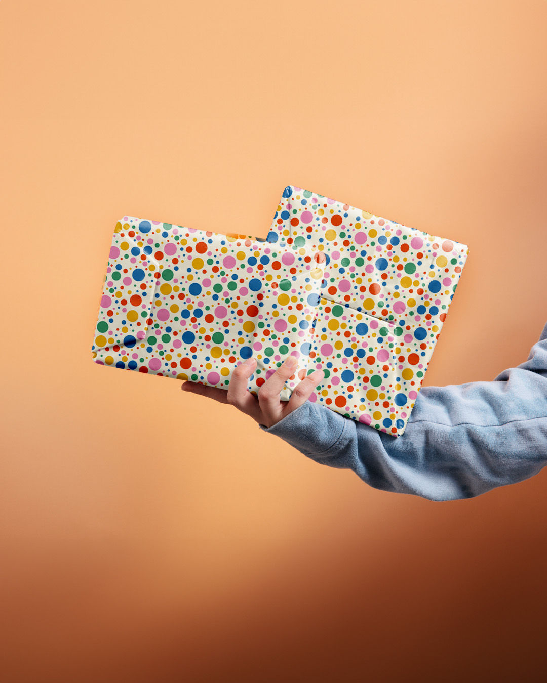 Mad Over Print Red Dots Wrapping Paper Set Of 5