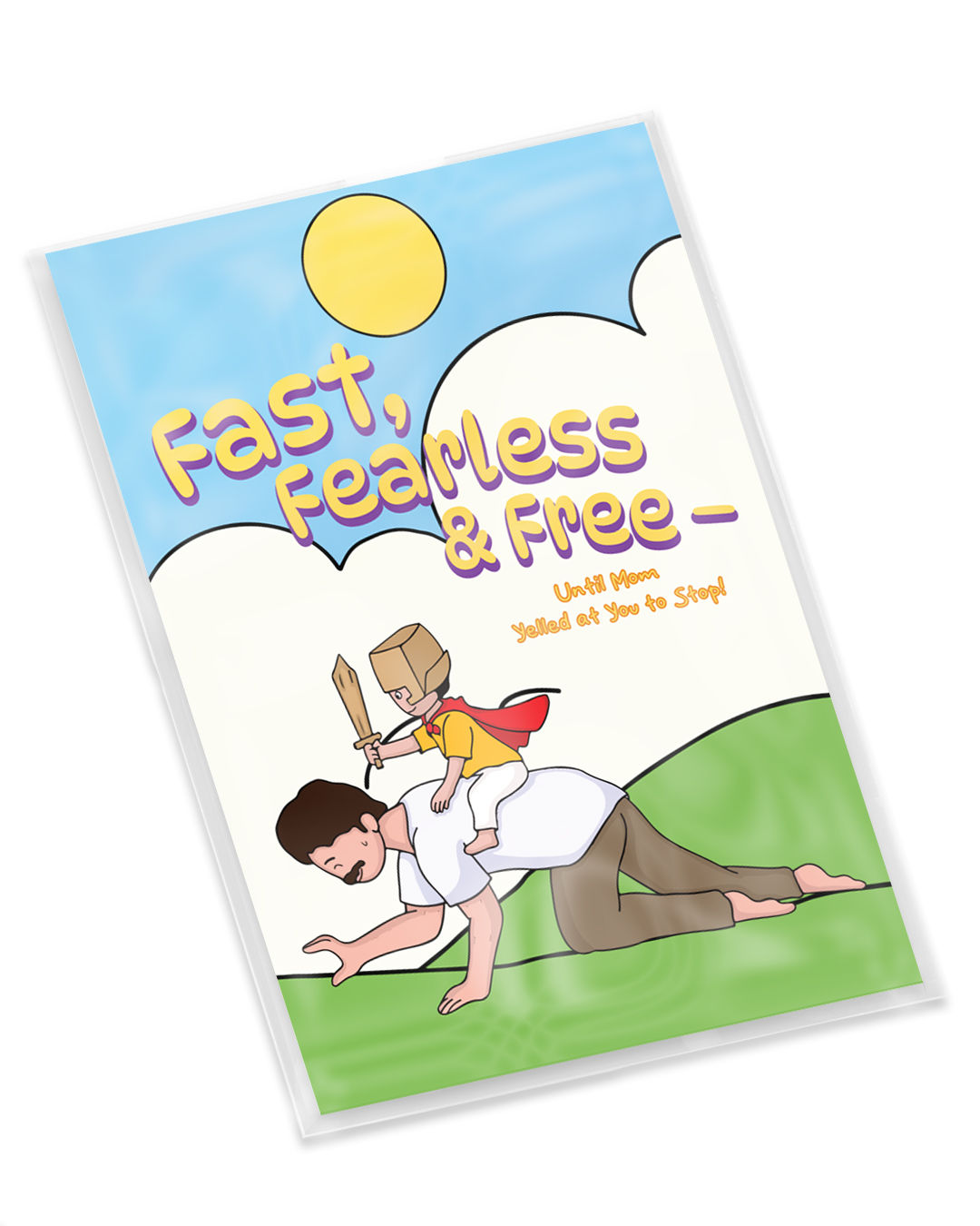 Mad Over Print Fast Fearless Dad Card
