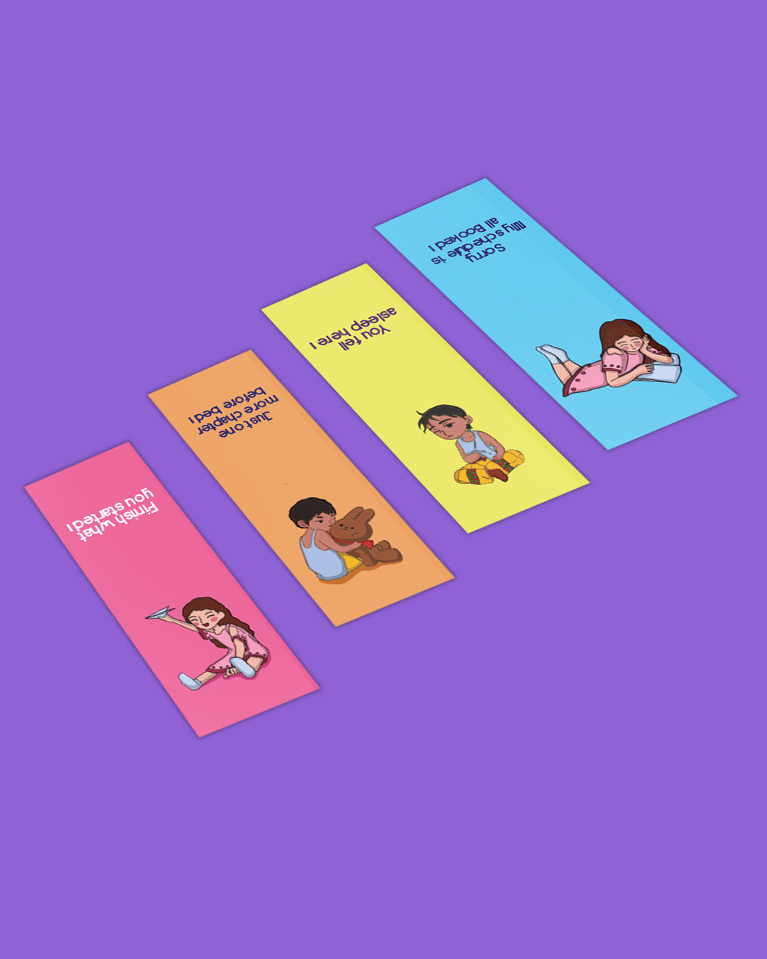 Mad Over Print Cool Magnetic Bookmarker (Set Of 4)