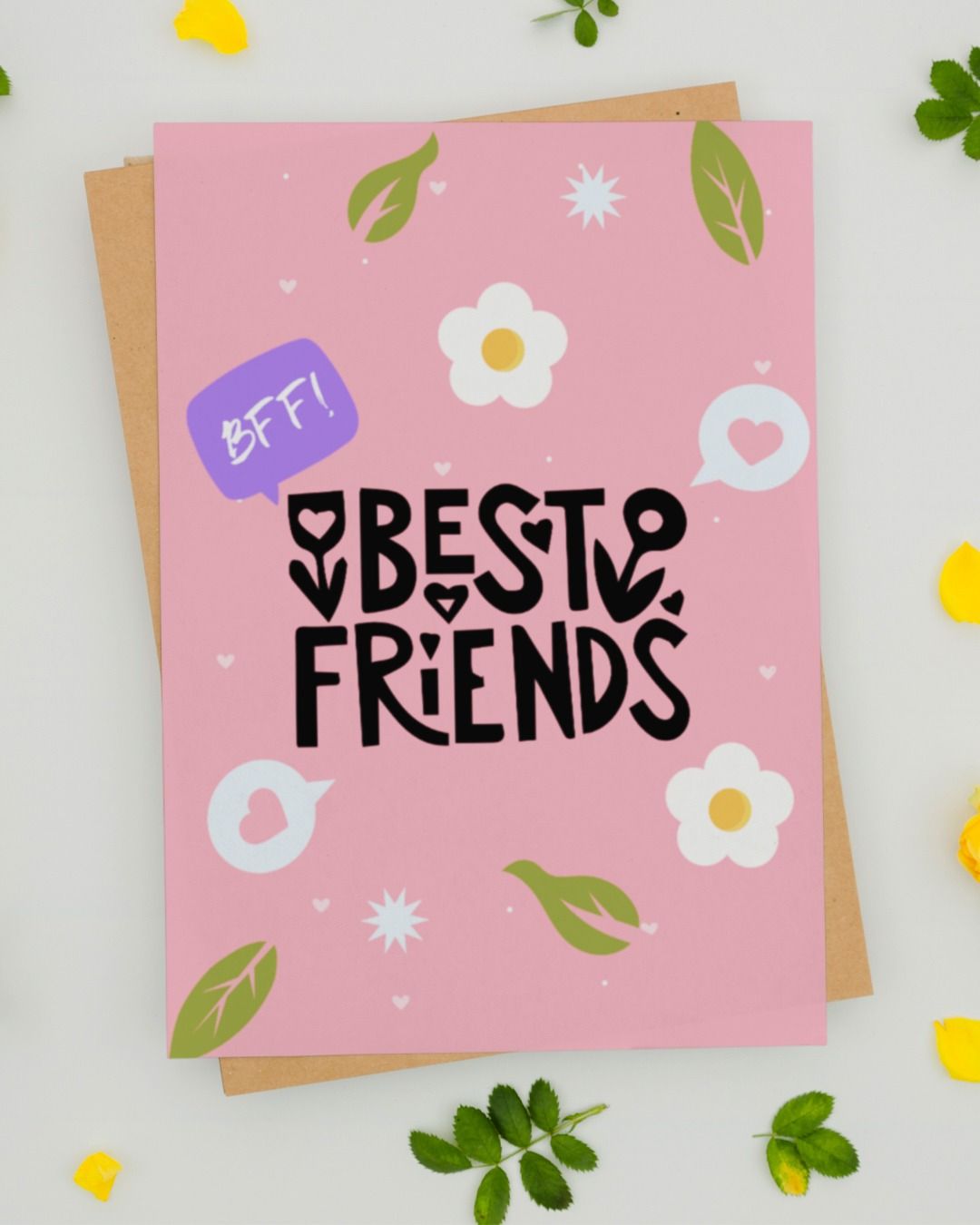 Mad Over Print Bff Best Friends Card