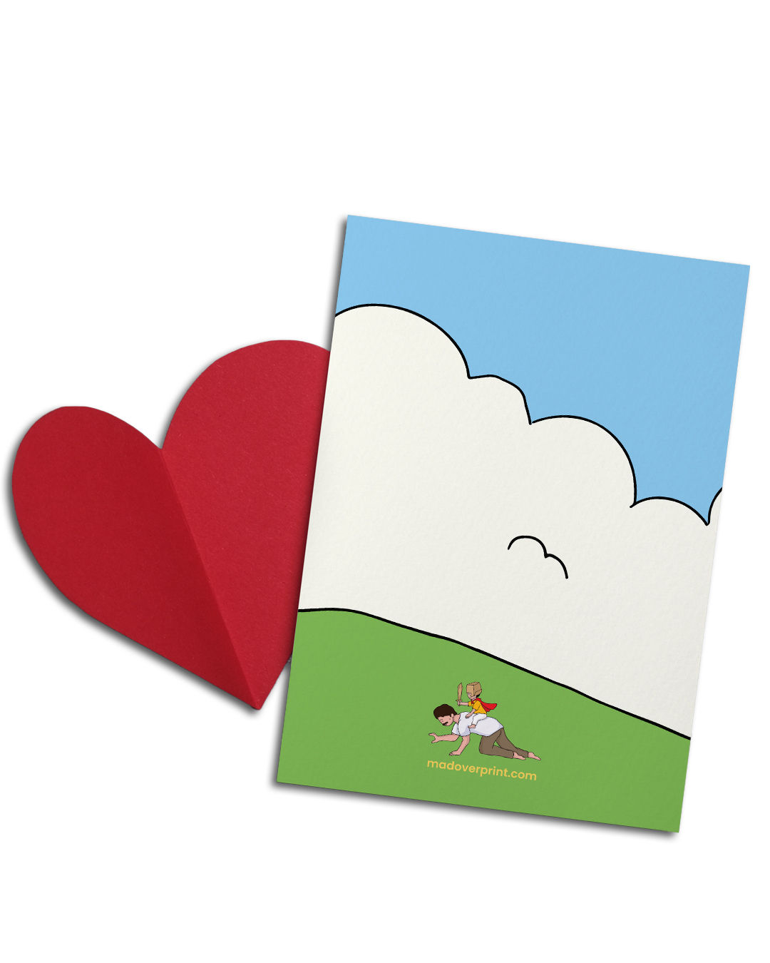 Mad Over Print Fast Fearless Dad Card