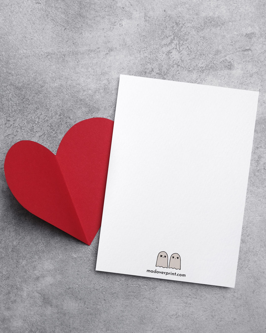 Mad Over Print My Boo Valentine Card