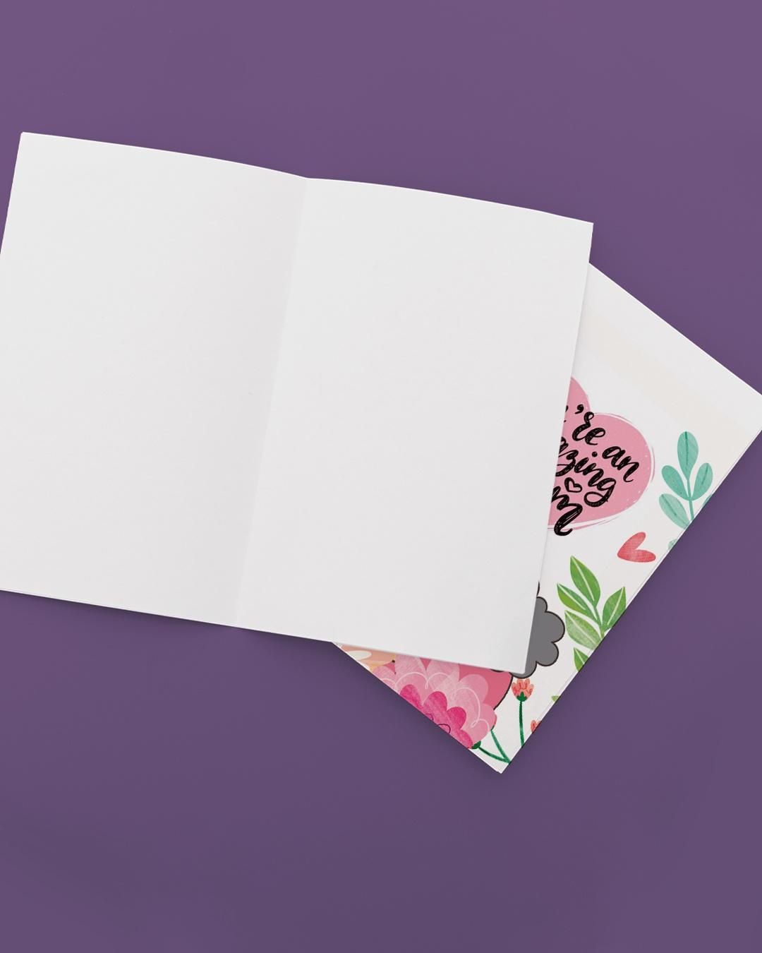 Mad Over Print's You'Re Amazing Mom - Mother's Day Greeting Card