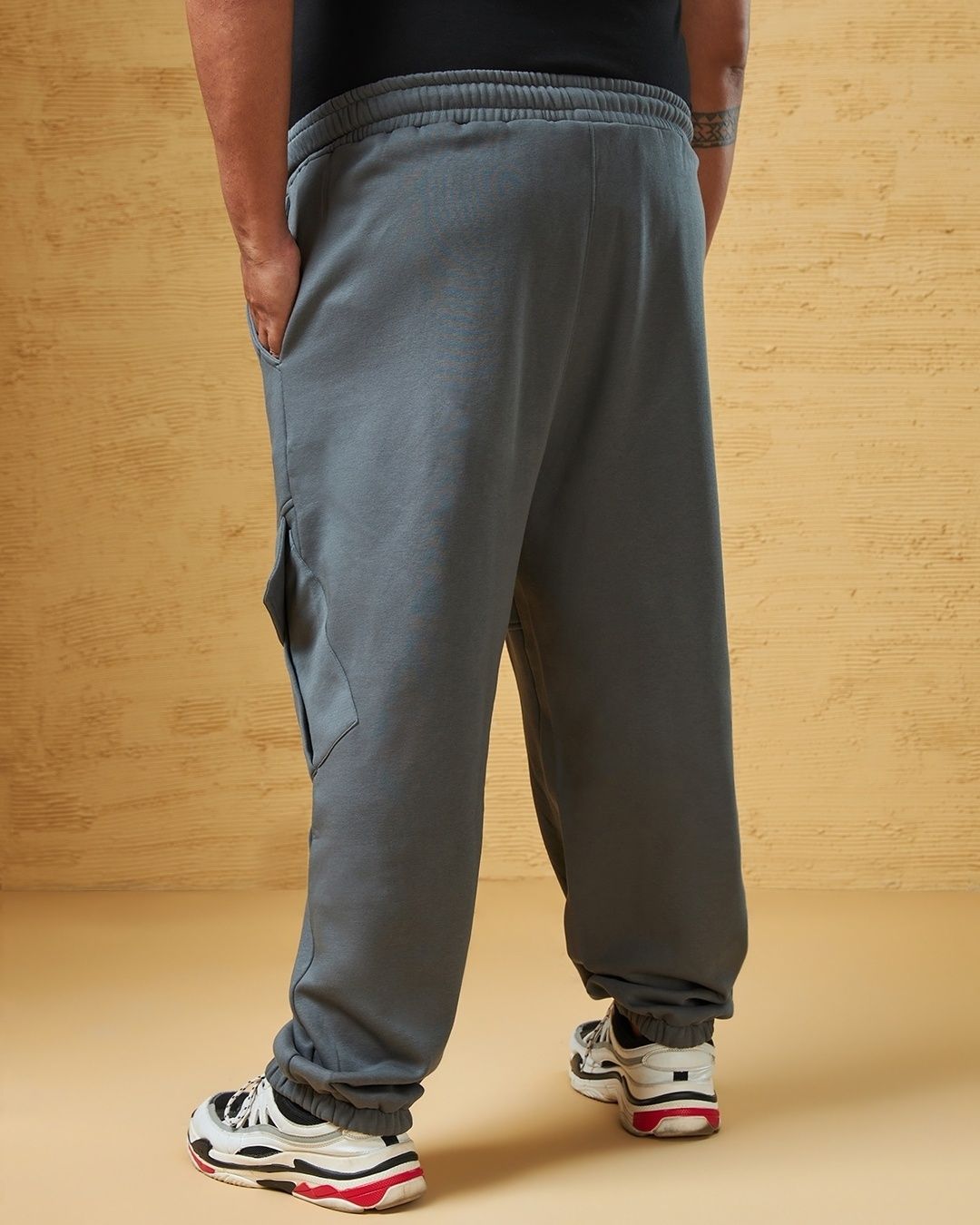Bewakoof Joggers for Men | Grey - 36