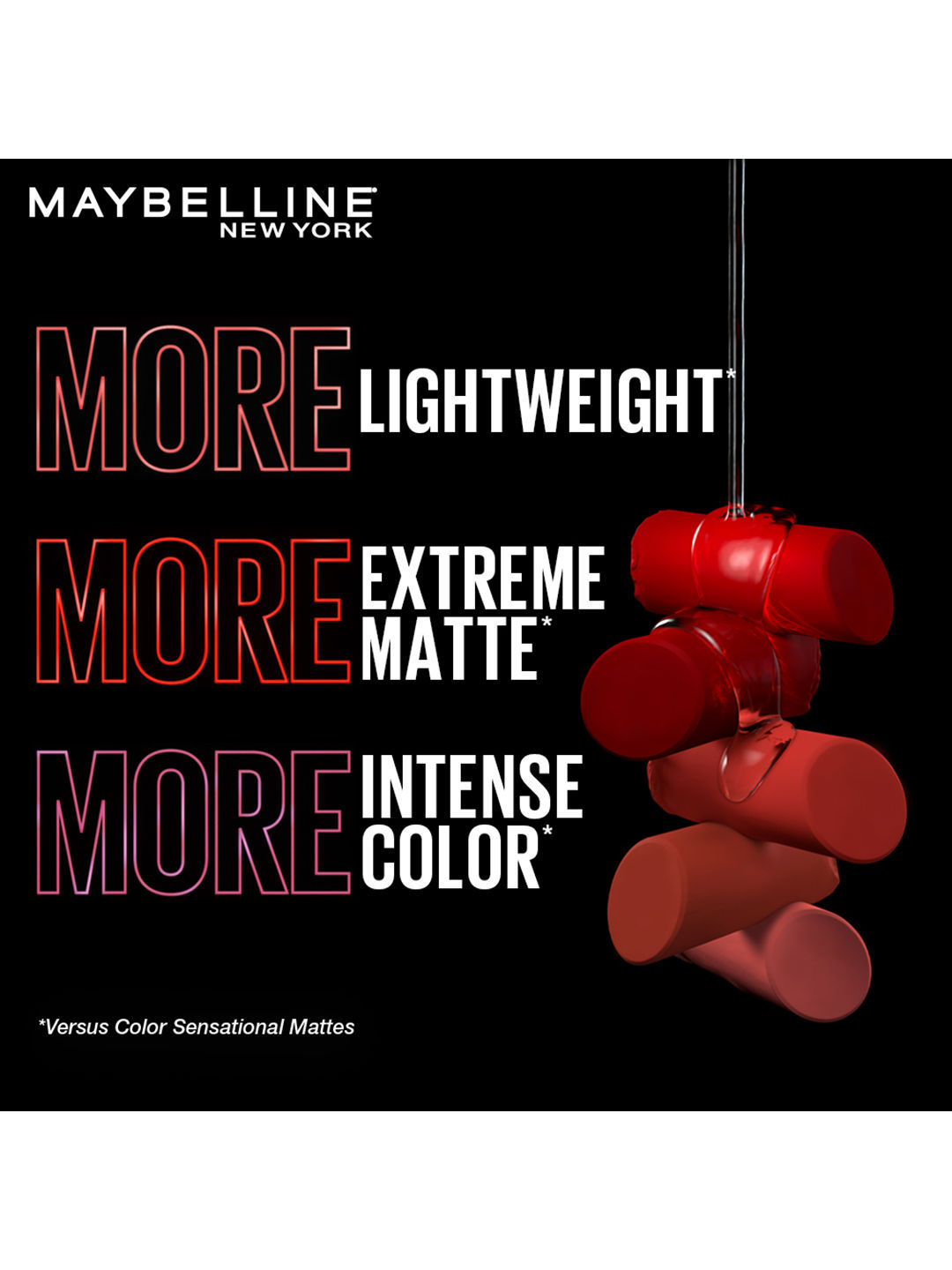 Maybelline New York CSULS199 Lipstick - More Ruby | Long Lasting