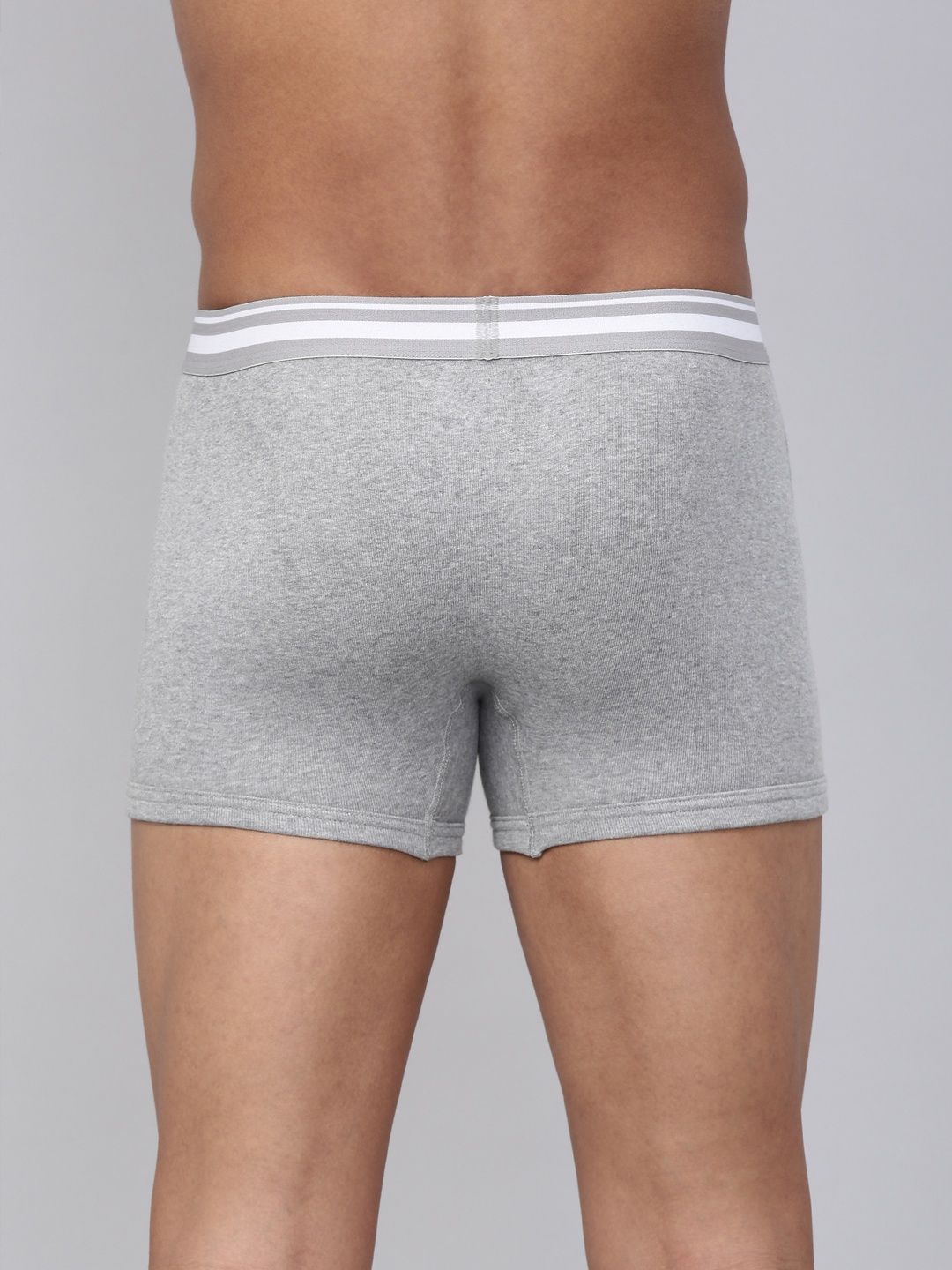 Levi's 003 Men's Comfort Trunk | Contoured Double Pouch | Pack of 2 | Lt. Grey Mel,Black | S