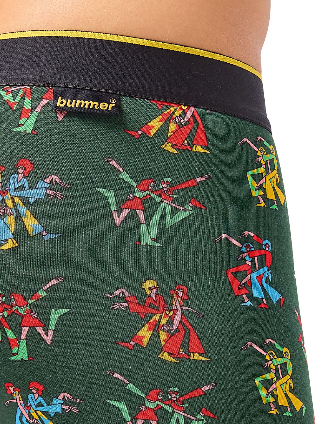 Bummer Men's Micro Modal Trunks | No Roll Waistband | Print - L