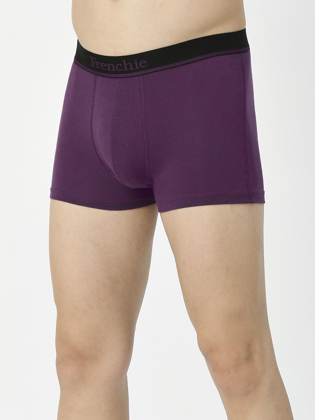 Frenchie Mens Trunks Elements | Pack of 2 | L | Grey Melange | Indigo Melange
