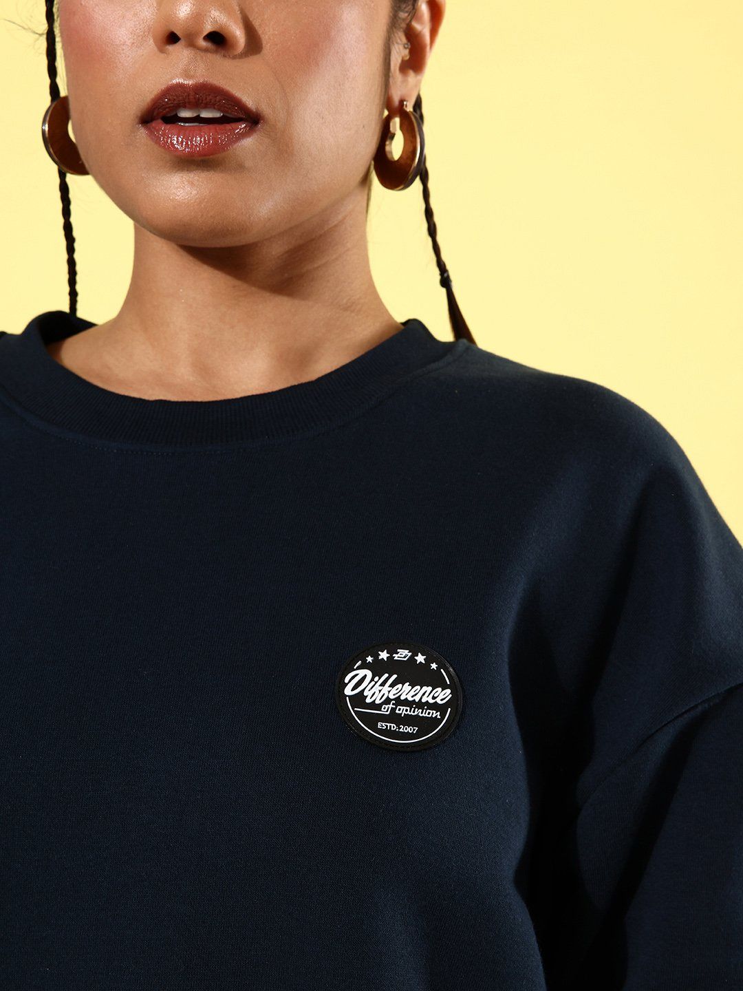 Difference Of Opinion Women's Sweatshirt | Dowswt031 | Navy - L