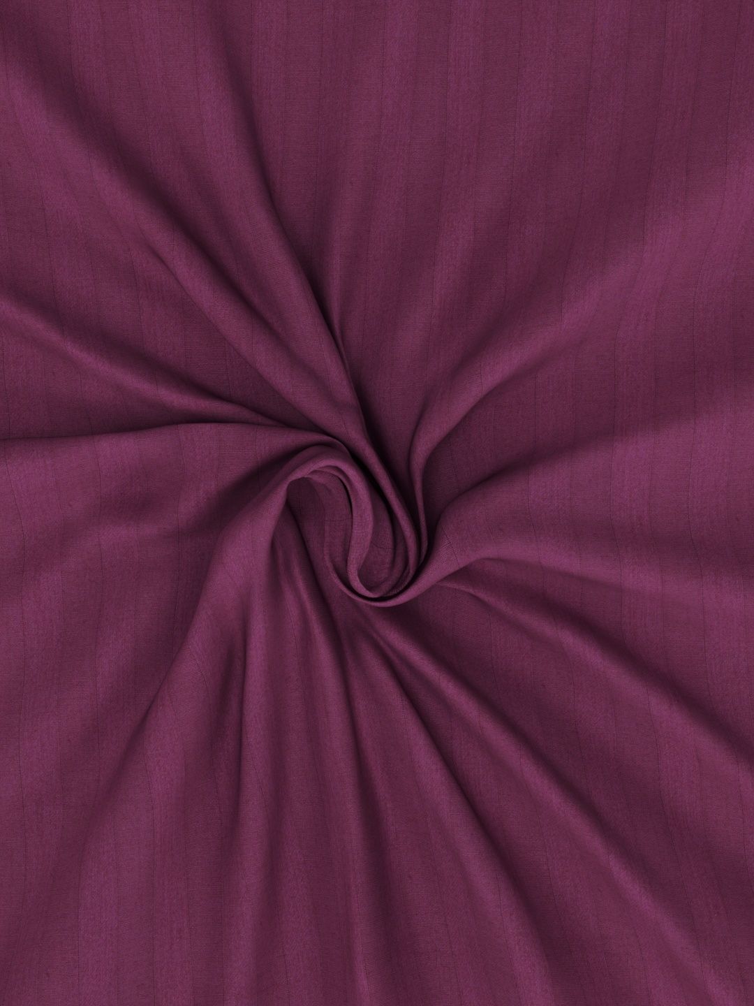 Kopa Super Soft 100% Egyptian Cotton Satin Stripe Single Bedsheet 2pc Set Solid Wine