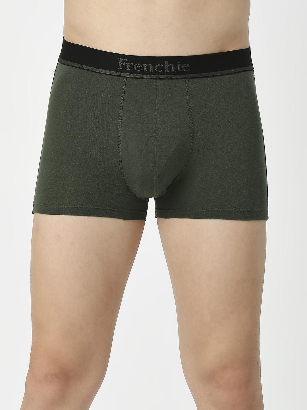 Frenchie Mens Trunks Elements | Pack of 2 | L | Grey Melange | Indigo Melange