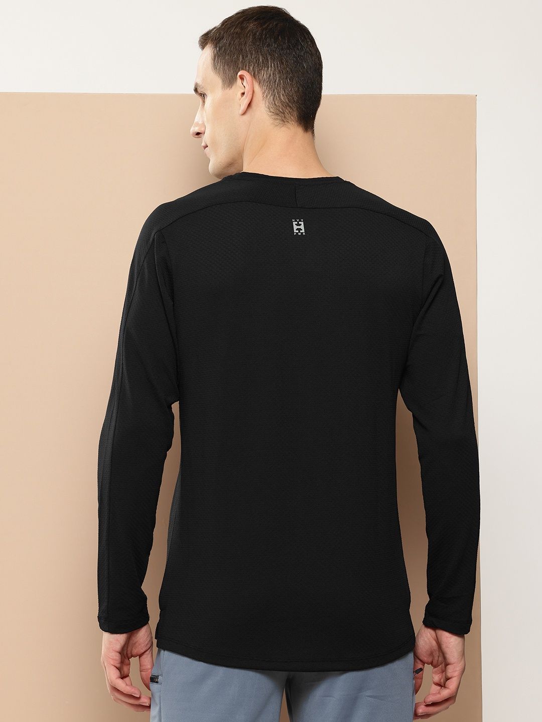 Alcis Men's Round Neck T-Shirt | Black - L